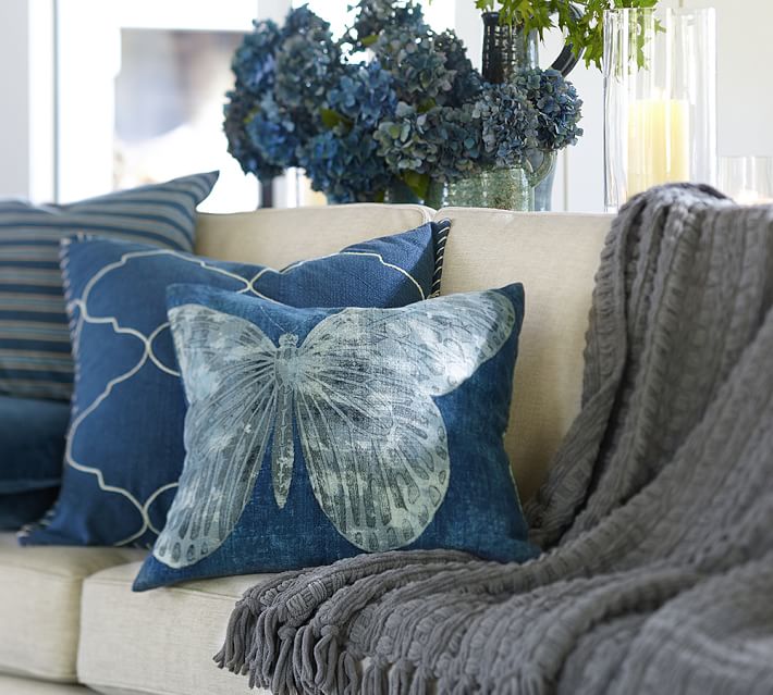 Chenille Basketweave Throw Blanket Pottery Barn