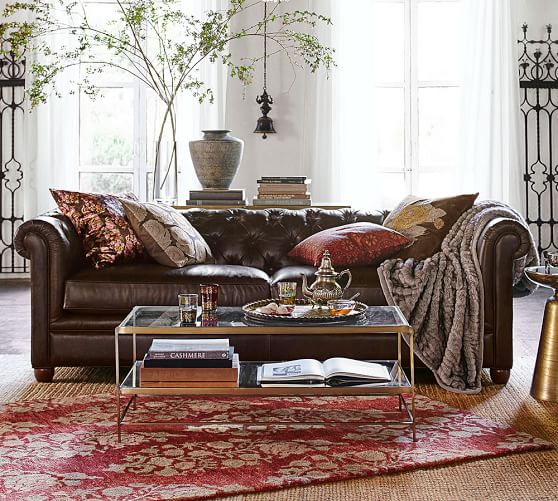 Chesterfield Leather Sofa Pottery Barn Chesterfield Leather Sofa Pottery Barn