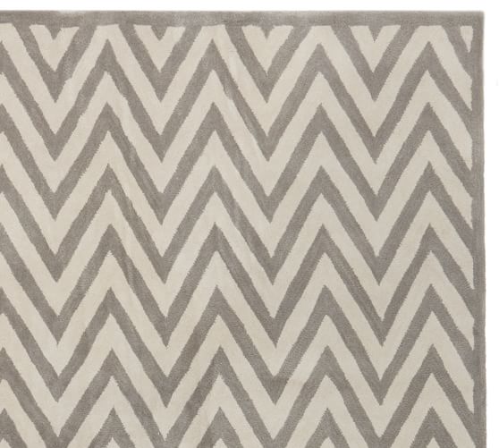 Gray Hayden Zig Zag Rug Patterned Rugs Pottery Barn Gray Hayden Zig Zag Rug Patterned