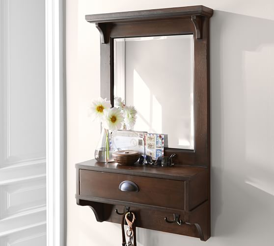 Classic Entryway Mirror Organizer Small Pottery Barn