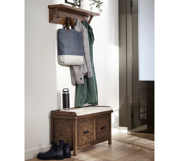Mateo Entryway Bench & Wall Shelf Pottery Barn