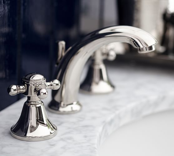 Warby Cross Handle Widespread Bathroom Faucet Pottery Barn