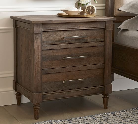 Brookdale 3 Drawer Nightstand Pottery Barn