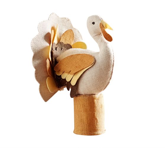 NEW POTTERY BARN TURKEY WINE BOTTLE TOPPER