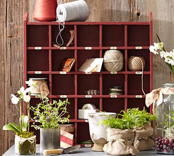 Cubby Organizer Red Pottery Barn