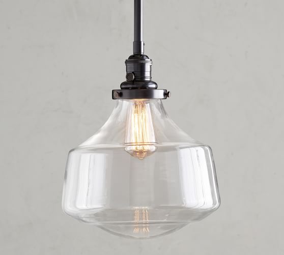 Custom Schoolhouse Cord Pendant Clear Gl Pottery Barn Cord Pendant Clear Gl Pottery Barn