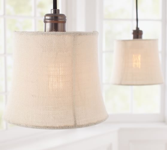 Burlap Shade Pendant Light Track Lighting Pottery Barn Burlap Shade Pendant Light Track