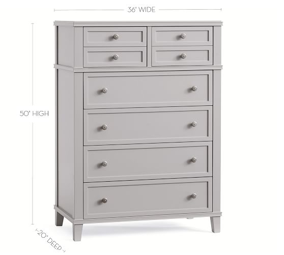 Clara 6 Drawer Tall Dresser Pottery Barn