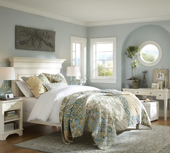 Porcelain Blue Tile Rug Patterned Rugs Pottery Barn