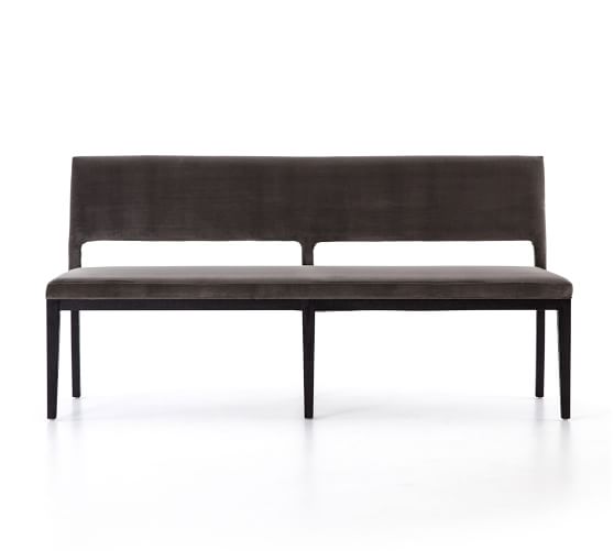 Beale Velvet Dining Bench Pottery Barn Beale Velvet Dining Bench Pottery Barn