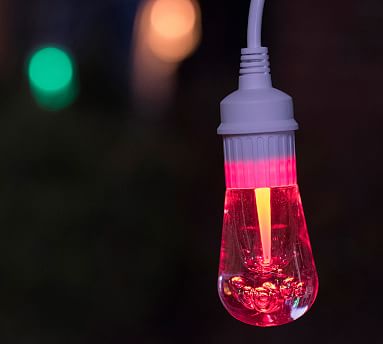 Color Changing Indoor Outdoor String Lights White Pottery Barn Indoor Outdoor String Lights White