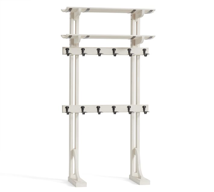 Declan Entry Hall Tree, Weathered Dutch White Pottery Barn