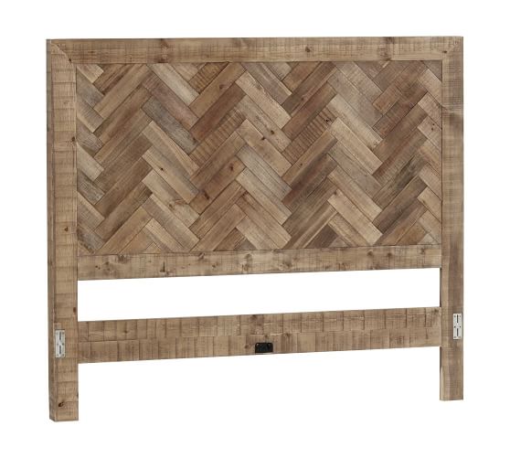 Hensley Reclaimed Wood Headboard Pottery Barn