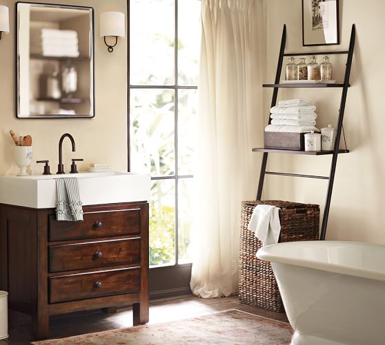 Rustic Over The Toilet Etagere Pottery Barn