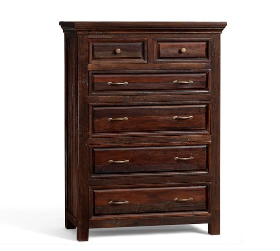 Bowry Reclaimed Wood 6 Drawer Tall Dresser Pottery Barn