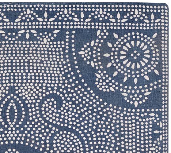 Shibori Dot Printed Indoor Outdoor Rug Blue Jay Pottery Barn Shibori Dot Printed Indoor Outdoor Rug