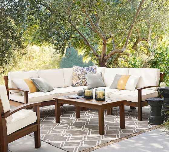 Chatham Outdoor Sectional Components Honey Pottery Barn Chatham Outdoor Sectional Components