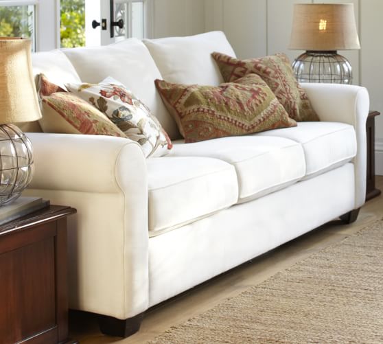 Buchanan Roll Arm Upholstered Deluxe Sleeper Sofa Pottery Barn Buchanan Roll Arm Upholstered Deluxe