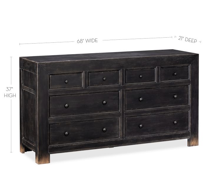 Dawson 8Drawer Extra Wide Dresser Pottery Barn