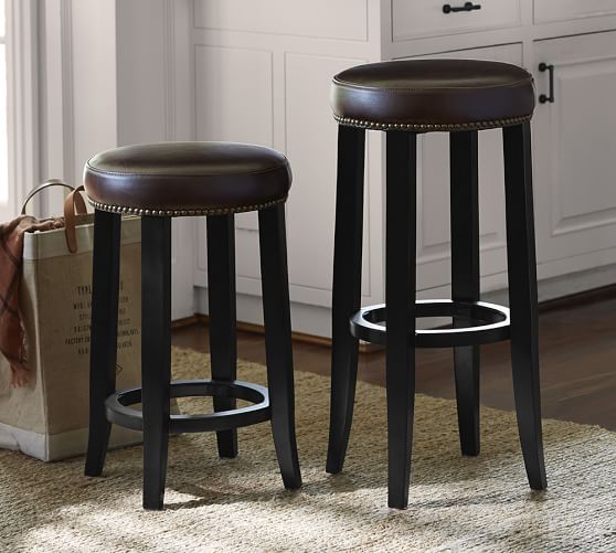 Kass Backless Bar Stool Pottery Barn