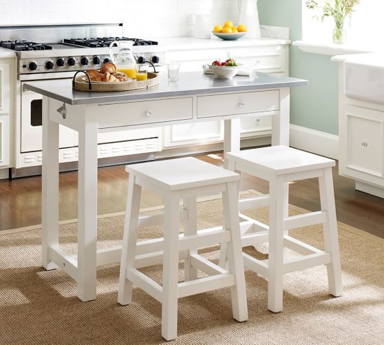 Balboa Counter Height Table Stool 3 Piece Dining Set White