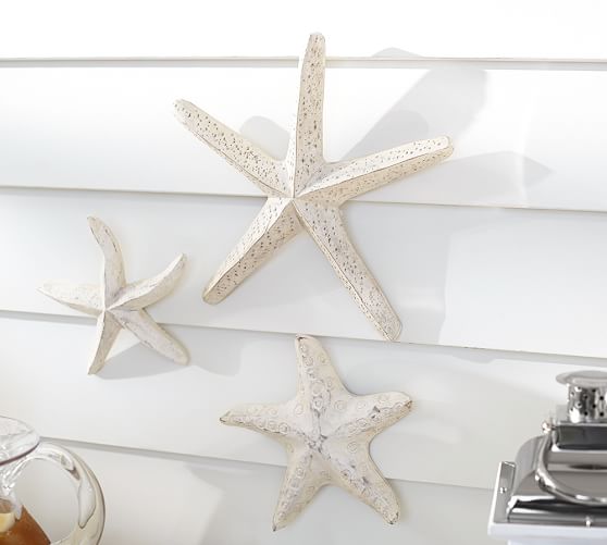 Carved Wood Starfish Set Pottery Barn Carved Wood Starfish Set Pottery Barn
