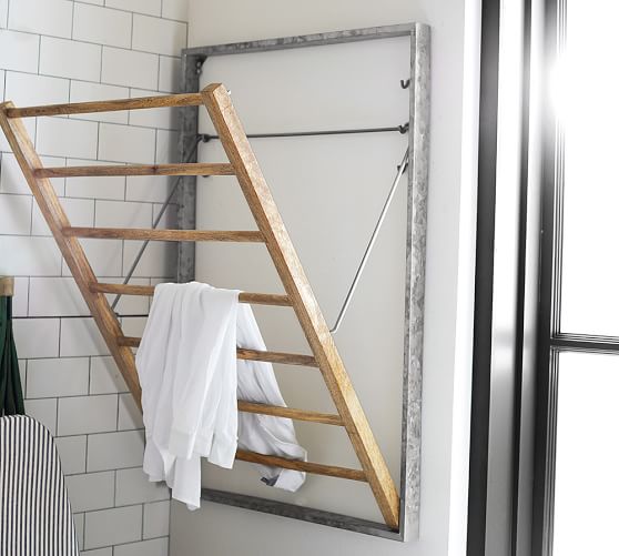 Galvanized Laundry Drying Rack Pottery Barn