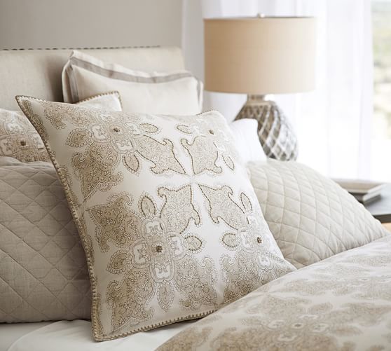 Bedding Pottery Barn Aiden Medallion Duvet Cover Only Full Queen Blue Aqua Duvet Covers Bedding Sets