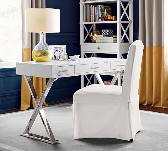 Ava Desk With Drawers Office Pottery Barn Ava Desk With Drawers Office