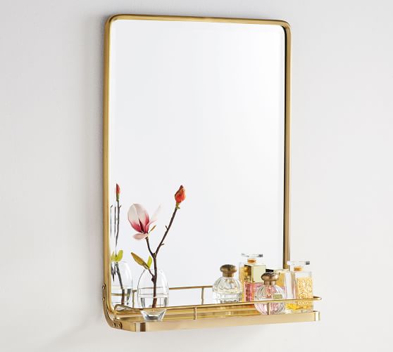 Vintage Mirror With Shelf Pottery Barn