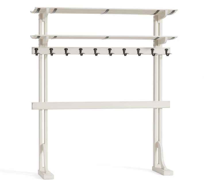 Declan Entry Hall Tree, Weathered Dutch White Pottery Barn