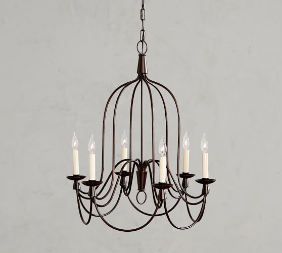 Armonk 6 Arm Indoor Outdoor Chandelier Pottery Barn Armonk 6 Arm Indoor Outdoor Chandelier