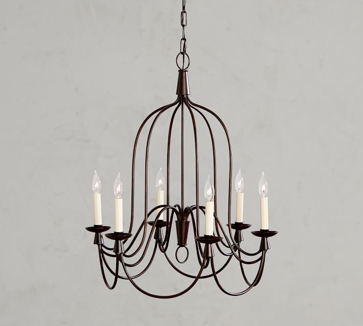 Armonk 6 Arm Indoor Outdoor Chandelier Pottery Barn Armonk 6 Arm Indoor Outdoor Chandelier