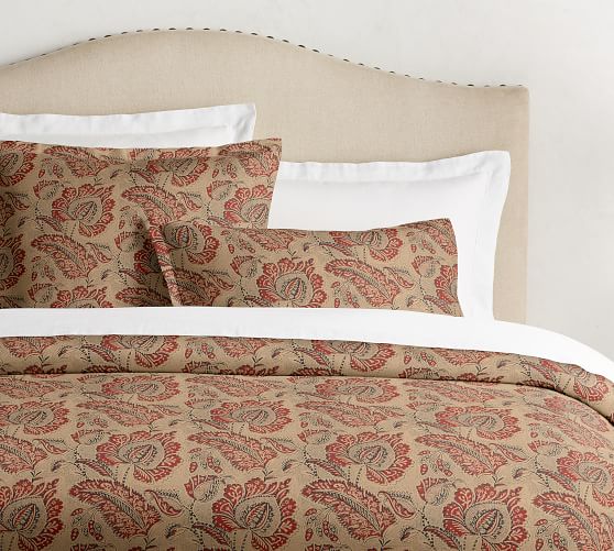 Dottie Kalamkari Print Cotton Duvet Cover Shams Pottery Barn