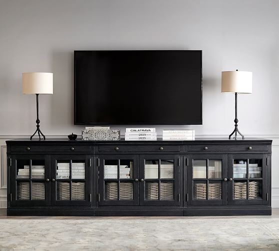 Livingston 105 Media Console Pottery Barn