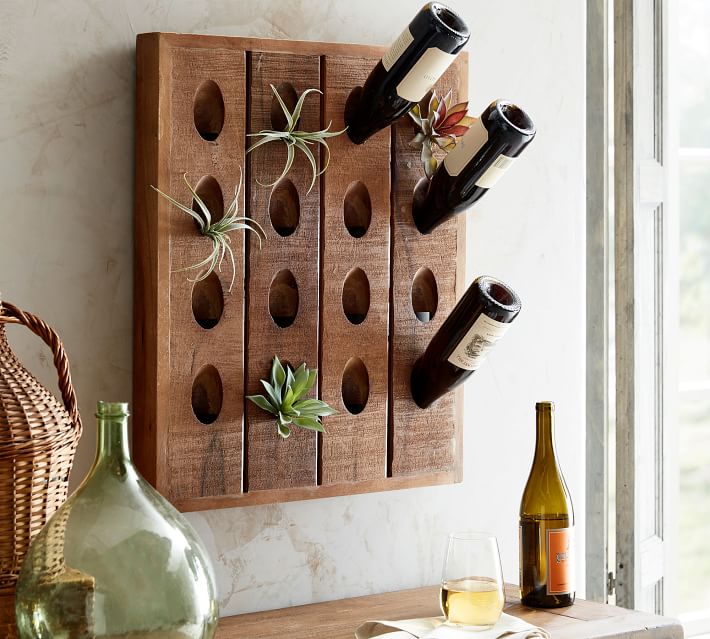 French Wine Bottle Wall Rack Pottery Barn French Wine Bottle Wall Rack Pottery Barn