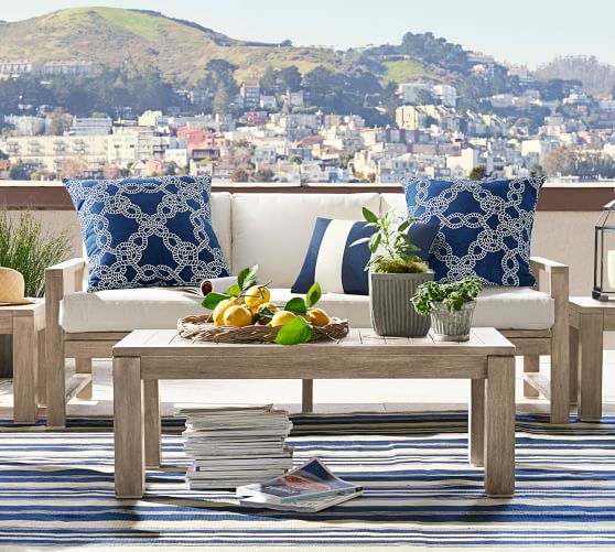 Indio Outdoor Sofa Pottery Barn