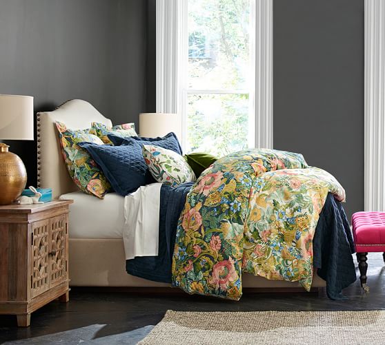 Lyla Garden Reversible Patterned Duvet Cover Sham Pottery Barn