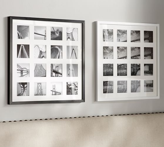 Wood Gallery Multi Opening Square Picture Frame Pottery Barn Multi Opening Square Picture Frame