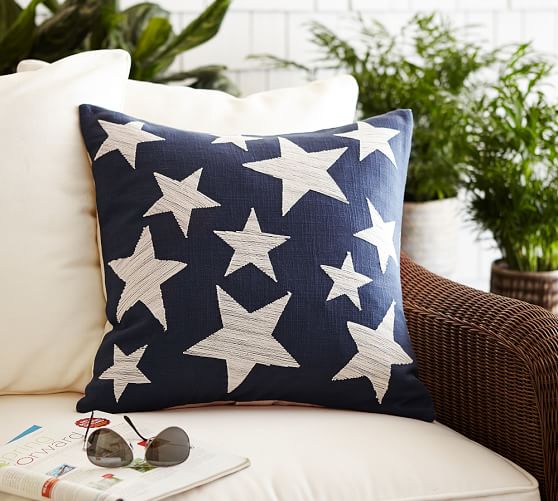 pillow with stars