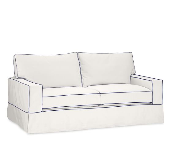 Pb Comfort Square Slipcovered Grand Sofa Box Edge Memory Foam Pb Comfort Square Slipcovered Grand