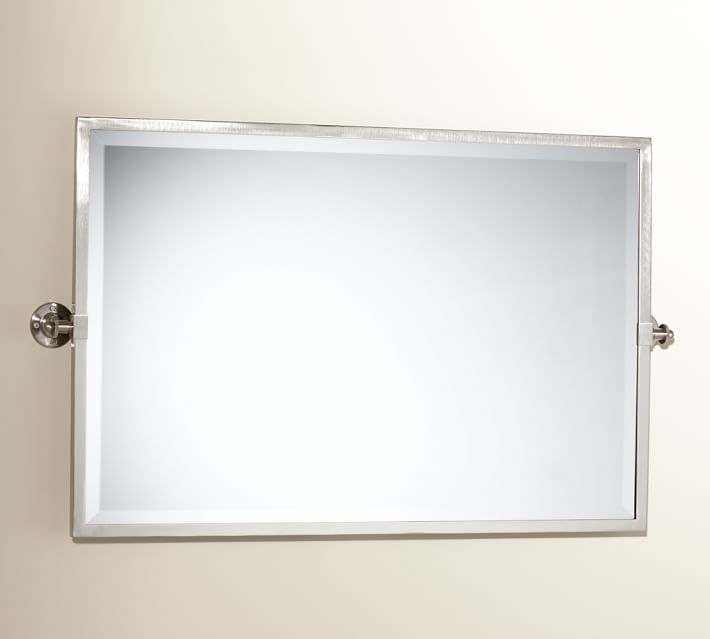 Kensington Pivot Wide Rectangular Wall Mirror Pottery Barn
