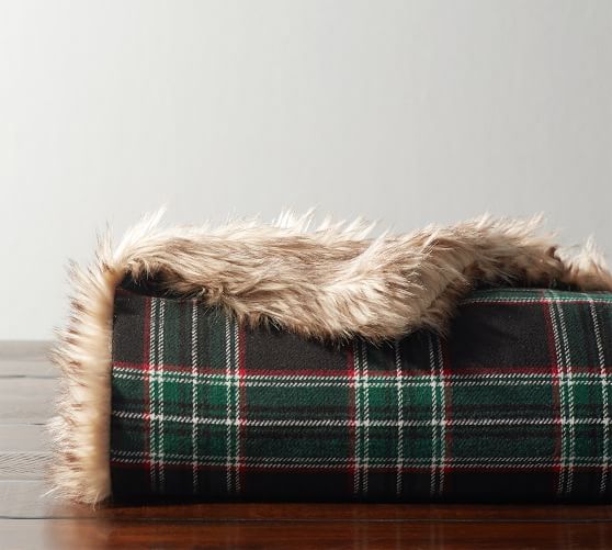 pottery barn green blanket