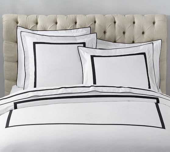 Morgan 400 Thread Count Organic Percale Duvet Cover Full Queen