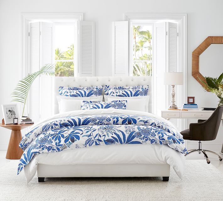 Chesterfield Tufted Upholstered Bed | Pottery Barn