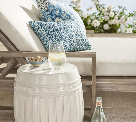 Indio Double Outdoor Chaise Lounge Pottery Barn