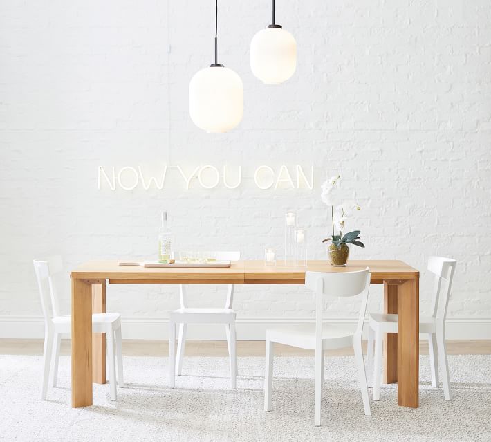 Perfect Pair Dakota Extending Dining Table + Prag Chair Light Oak