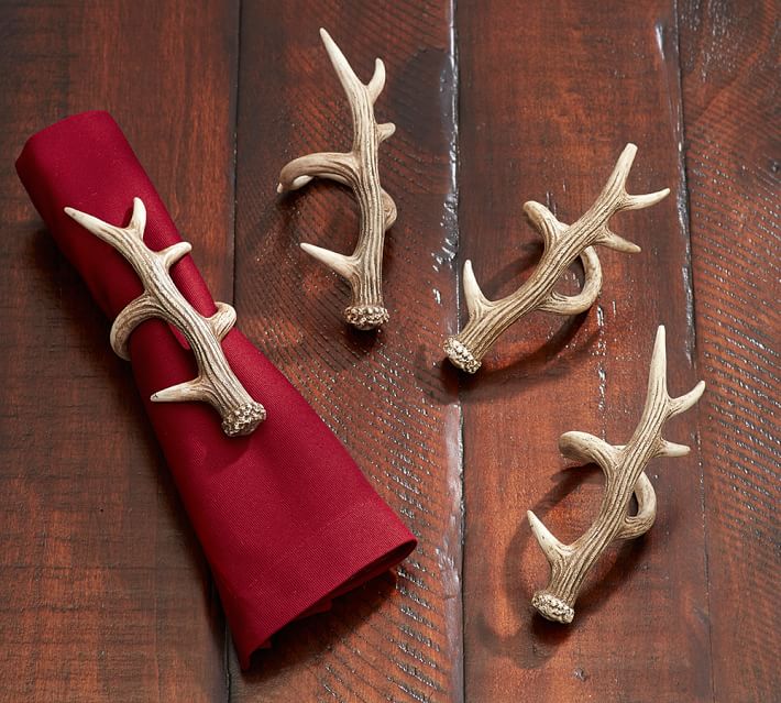 Antler Napkin Rings, Set of 4 Pottery Barn