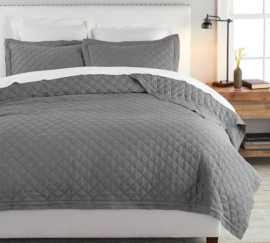Gray Bedding Pottery Barn