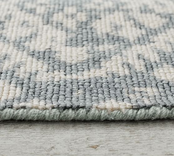 Easy Care Zahara Synthetic Rug Blue Pottery Barn